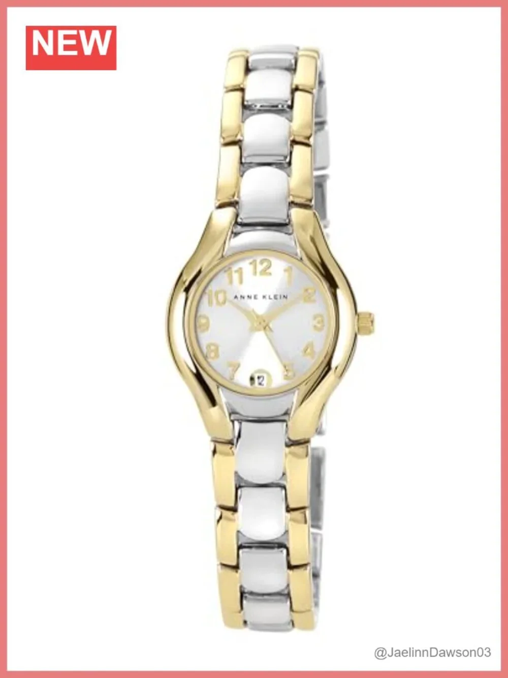 Women's Two-Tone Bracelet Watch with Date, Japanese Quartz, 30m Water Resistant